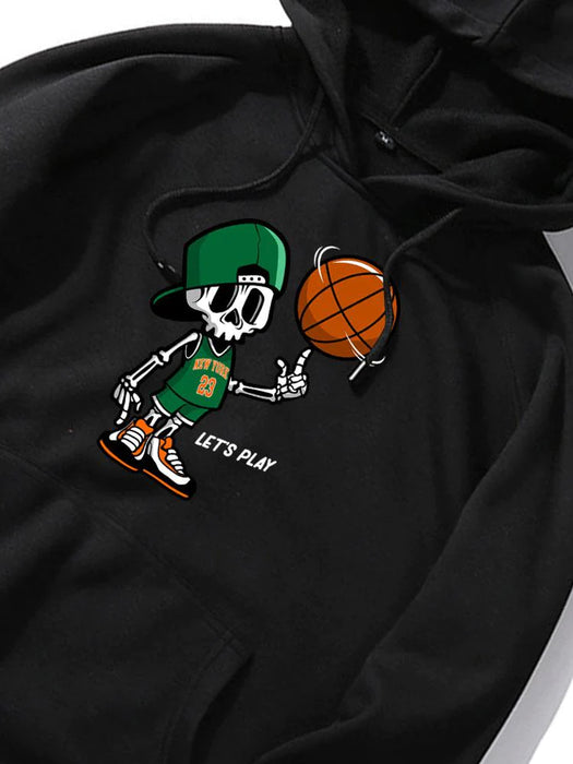 Basketball Print Hoodie