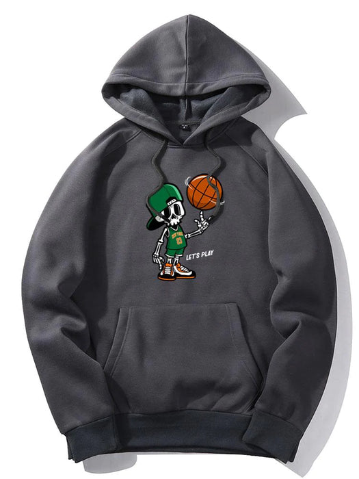 Basketball Print Hoodie