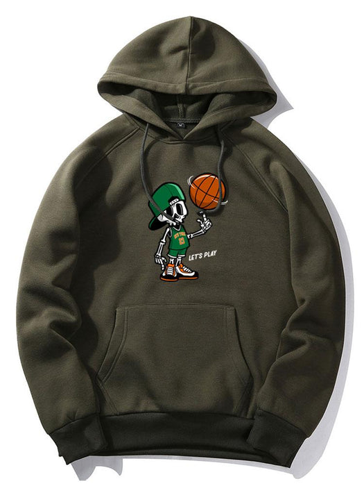 Basketball Print Hoodie