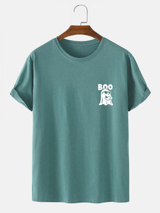 Boo Ghost Print T-Shirt