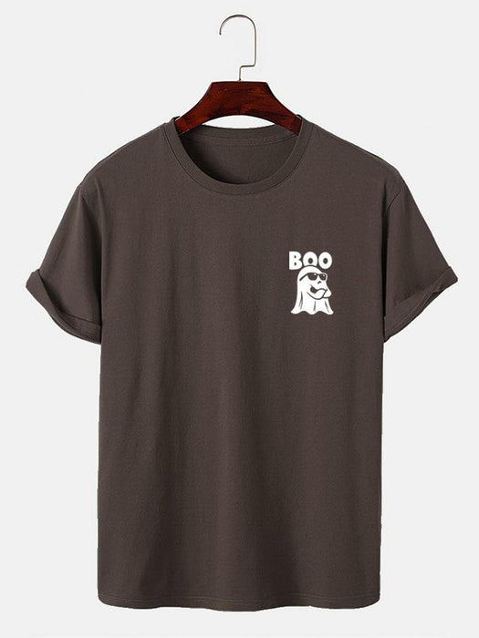 Boo Ghost Print T-Shirt