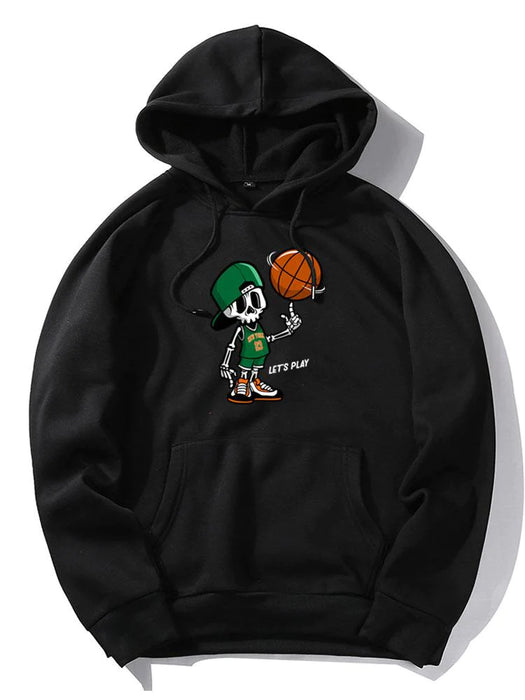 Basketball Print Hoodie