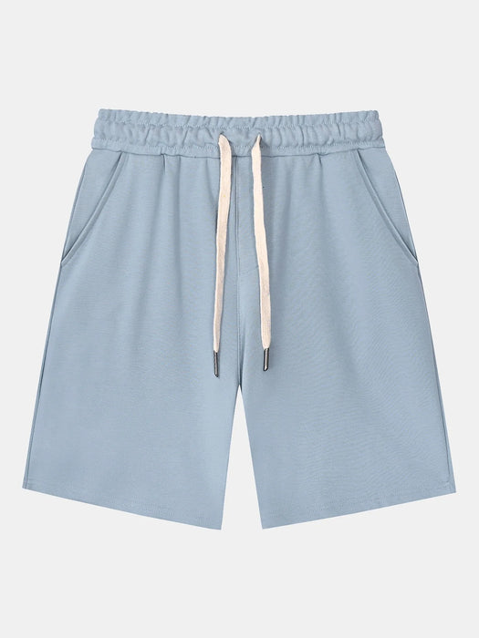 Drawstring Solid Colored Short