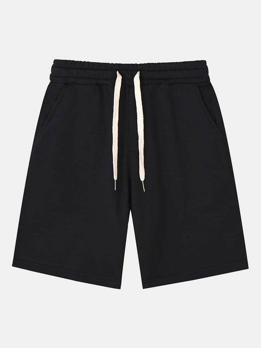 Drawstring Solid Colored Short