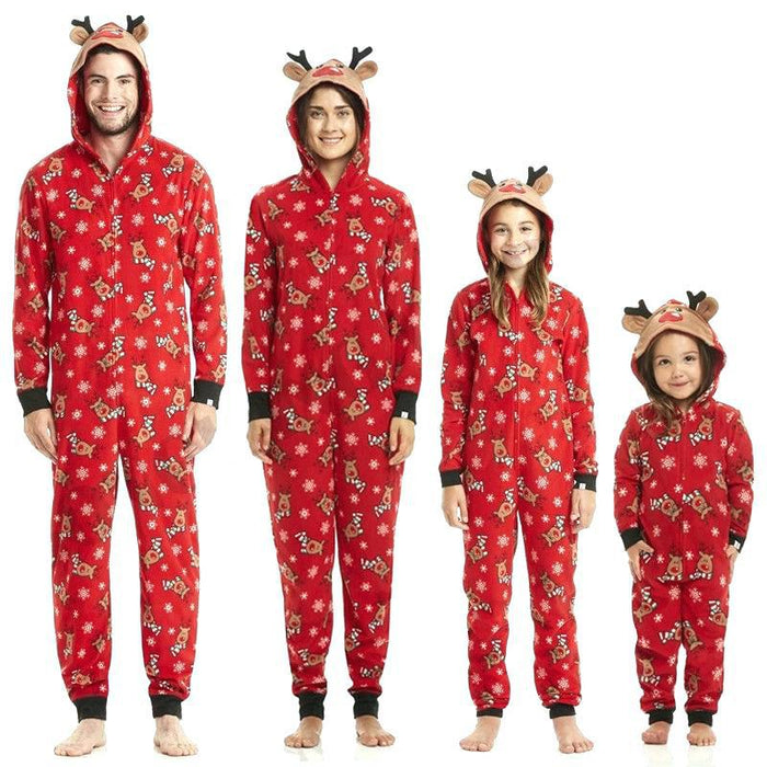 The Red Reindeer Jumper Family Matching Pajama