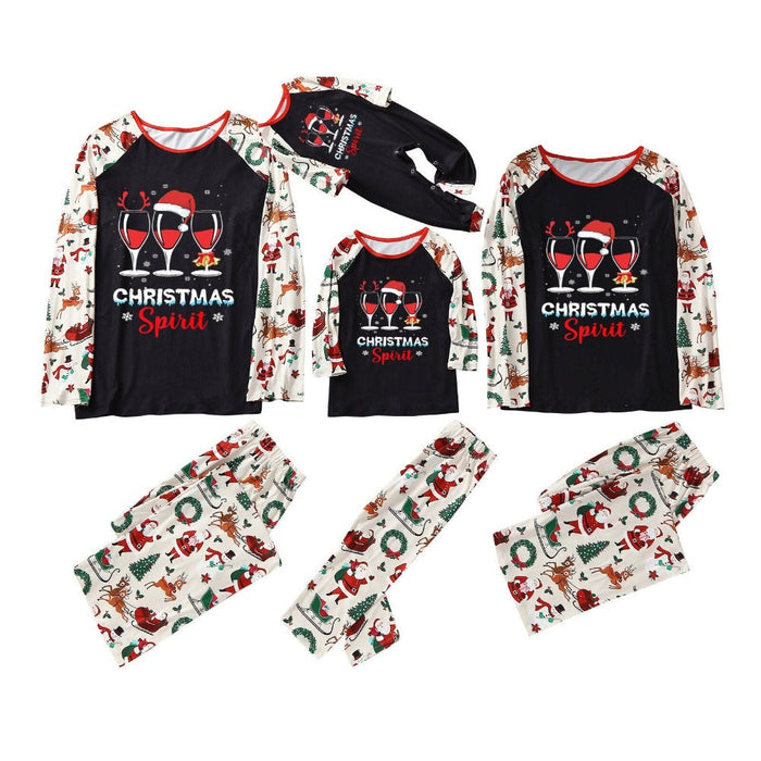 The Christmas Wine Family Pajama Set