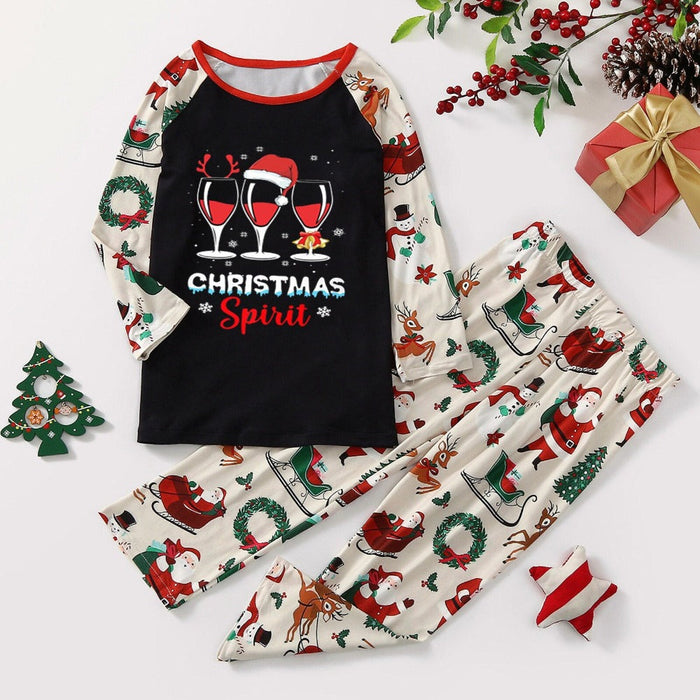 The Christmas Wine Family Pajama Set