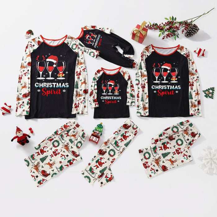 The Christmas Wine Family Pajama Set