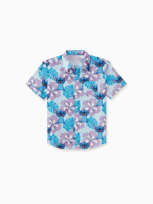 Family Matching Set Hawaiian Floral And Character Print Set