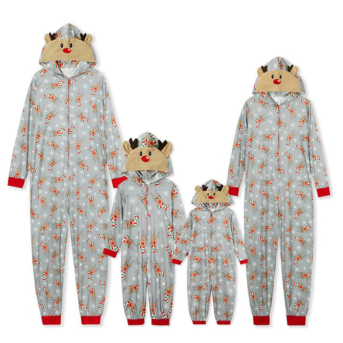 The White Reindeer Jumper Family Matching Pajama